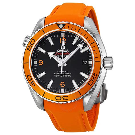 omega seamaster planet ocean orange black strap|omega Seamaster Planet Ocean prices.